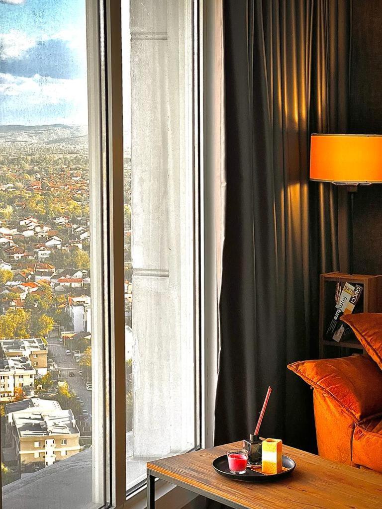 Alfred Sky Smart Apartment 29Th Spa Included Skopie Exterior foto
